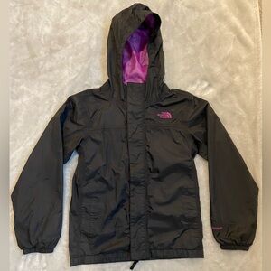 The North Face Hy-Vent girls lightweight rain jacket, size 10/12